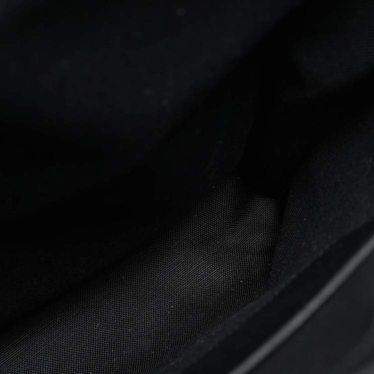 Pre Owned Gucci Black Rubber Effect Guccissima Leather Tote