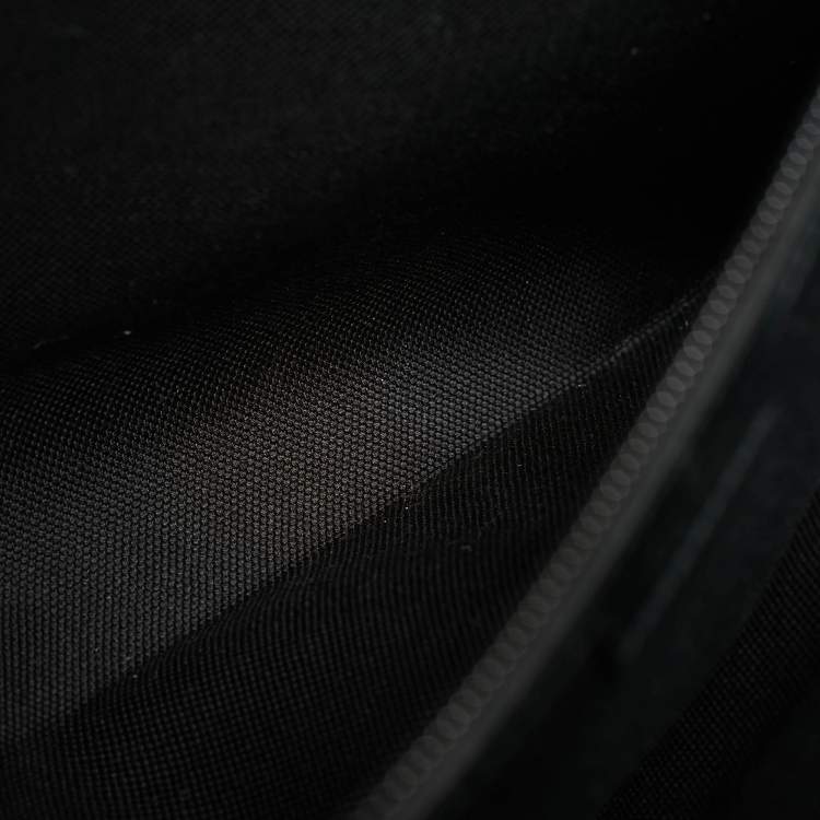 Pre Owned Gucci Black Rubber Effect Guccissima Leather Tote