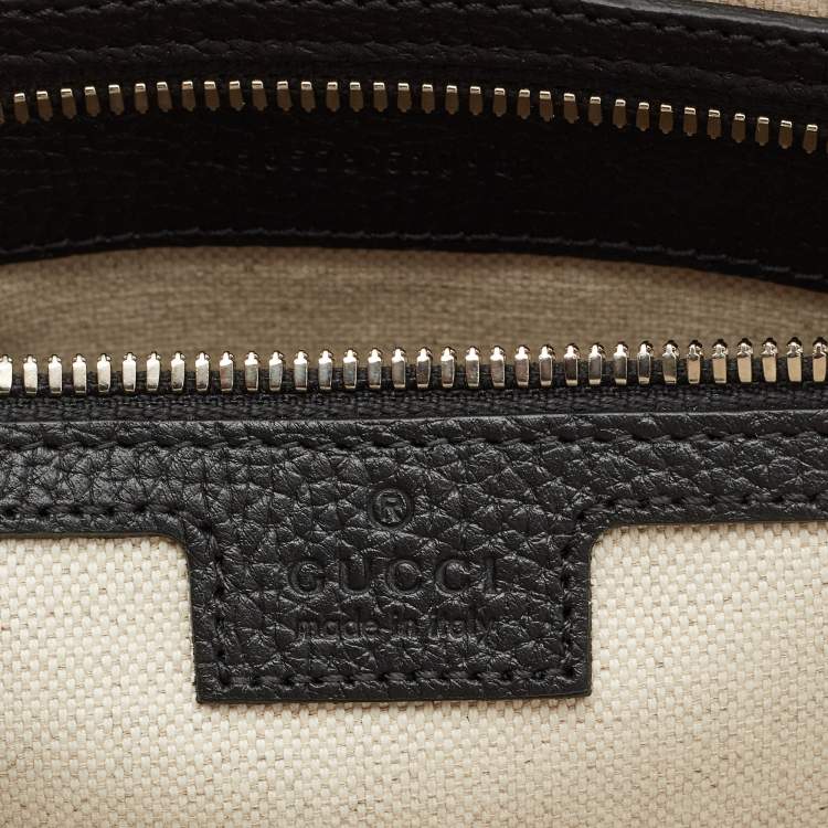 Pre Owned Gucci Black Jumboo GG Leather Briefcase