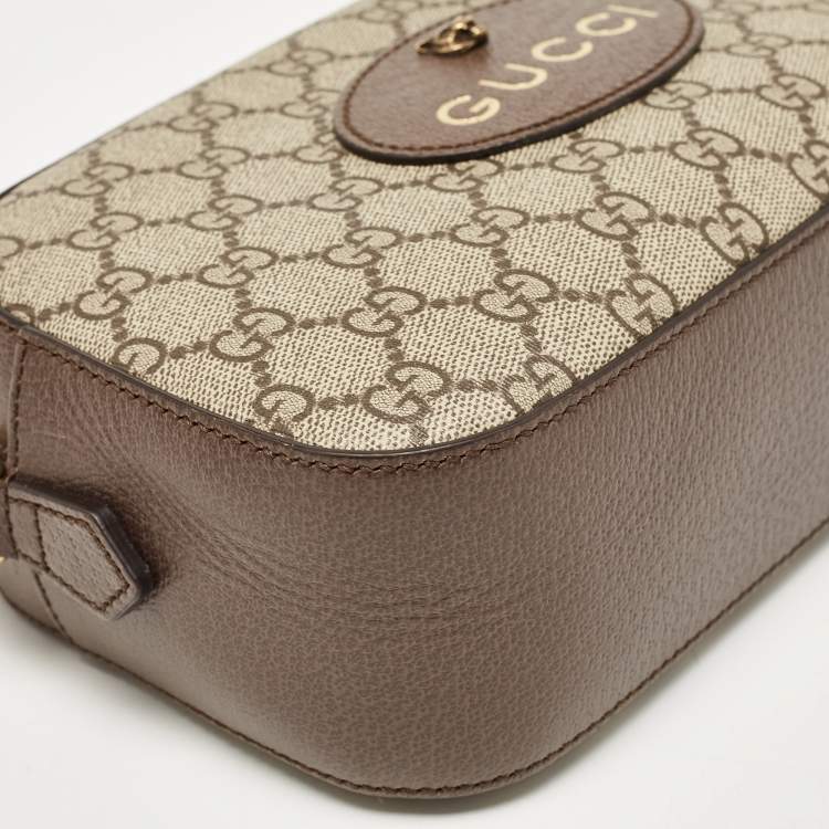 Pre Owned Gucci Beige/Ebony GG Supreme Canvas Neo Vintage Messenger Bag