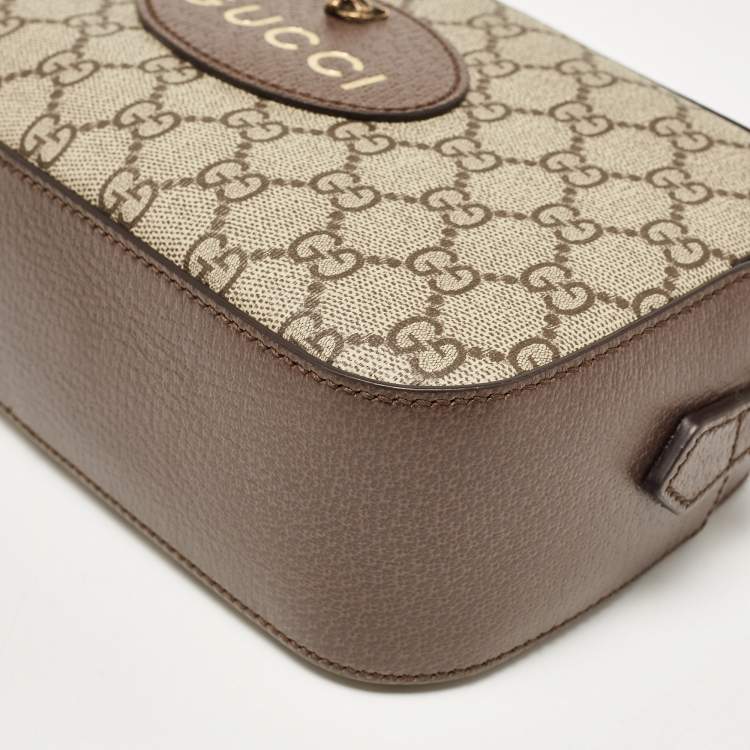 Pre Owned Gucci Beige/Ebony GG Supreme Canvas Neo Vintage Messenger Bag