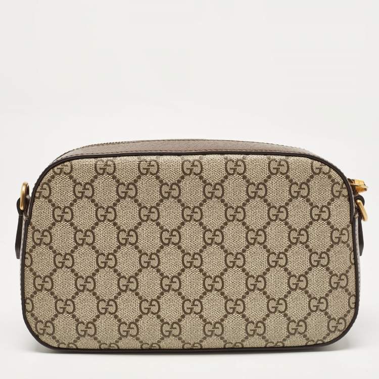 Pre Owned Gucci Beige/Ebony GG Supreme Canvas Neo Vintage Messenger Bag