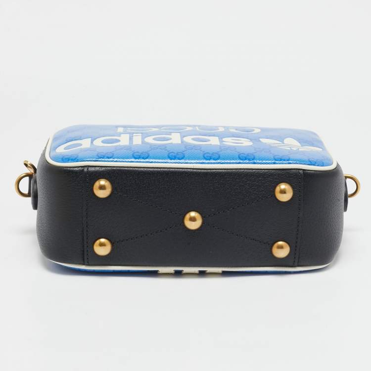Pre Owned  Gucci x Adidas Tricolor GG Supreme Canvas Camera Crossbody Bag