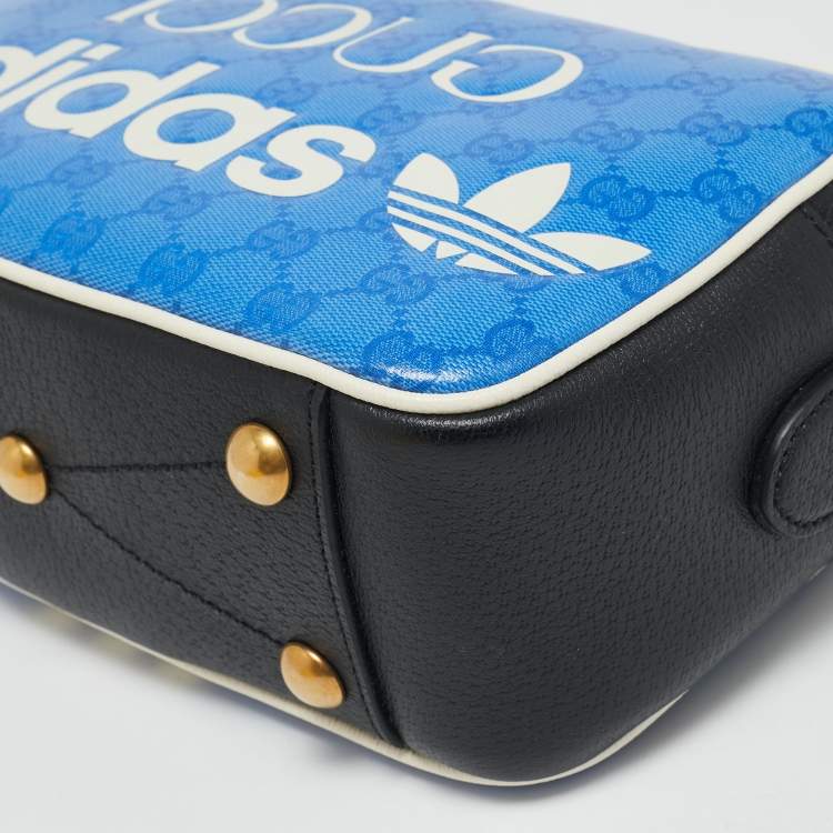 Pre Owned  Gucci x Adidas Tricolor GG Supreme Canvas Camera Crossbody Bag