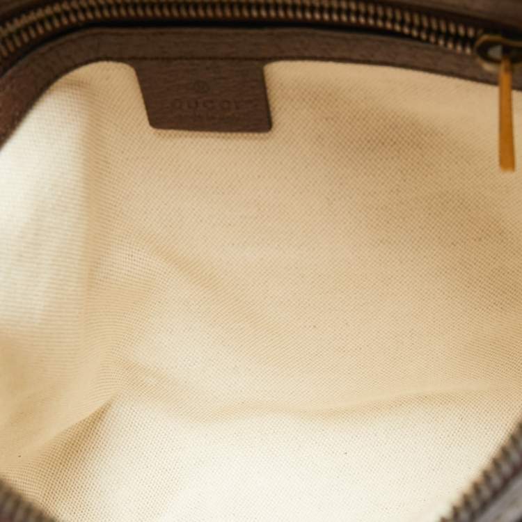 Pre Owned Gucci Beige/Brown GG Supreme Canvas Small Ophidia Messenger Bag