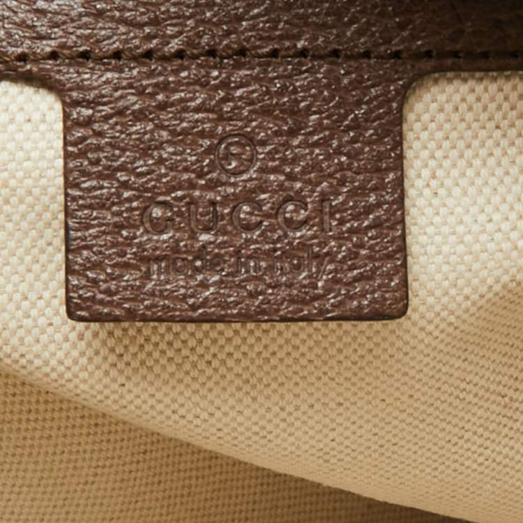 Pre Owned Gucci Beige/Brown GG Supreme Canvas Small Ophidia Messenger Bag