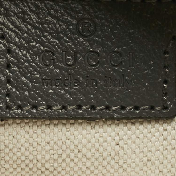 Pre Owned Gucci Grey GG Supreme Canvas and Leather Ophidia Shoulder Bag