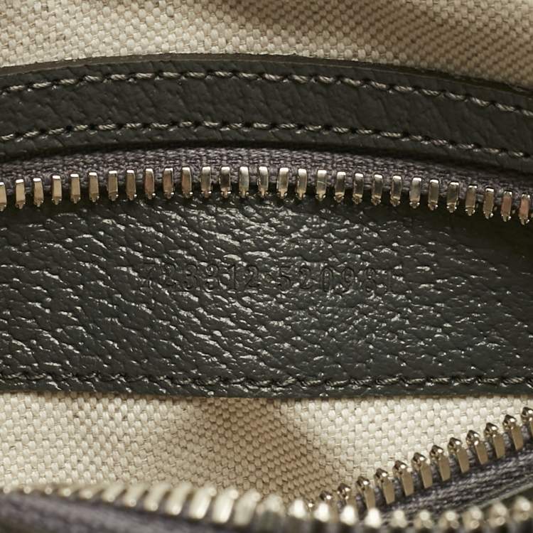 Pre Owned Gucci Grey GG Supreme Canvas and Leather Ophidia Shoulder Bag