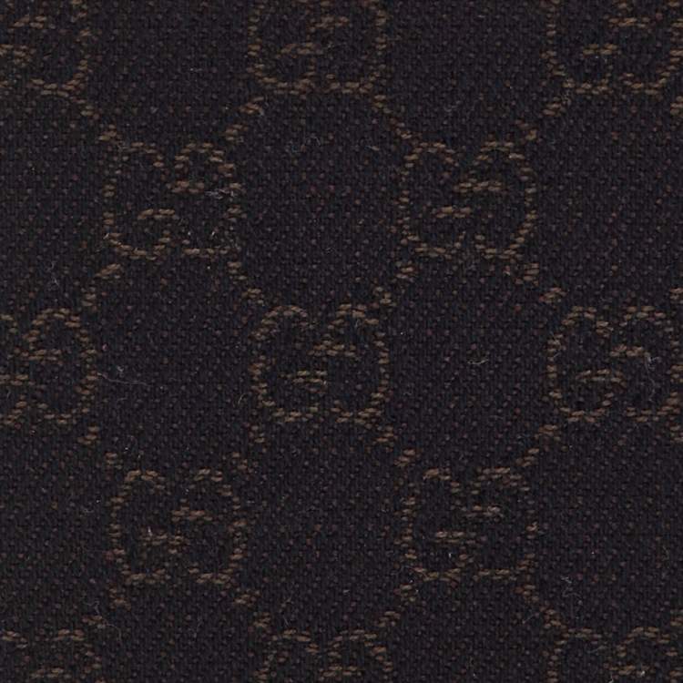 Pre Owned Gucci Dark Brown GG Canvas GG Bifold Wallet