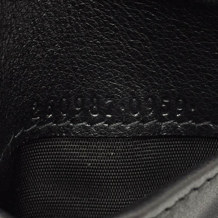 Pre Owned Gucci Black Microguccissima Leather Bifold Wallet