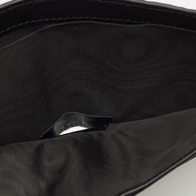 Pre Owned Gucci Black Microguccissima Leather Bifold Wallet