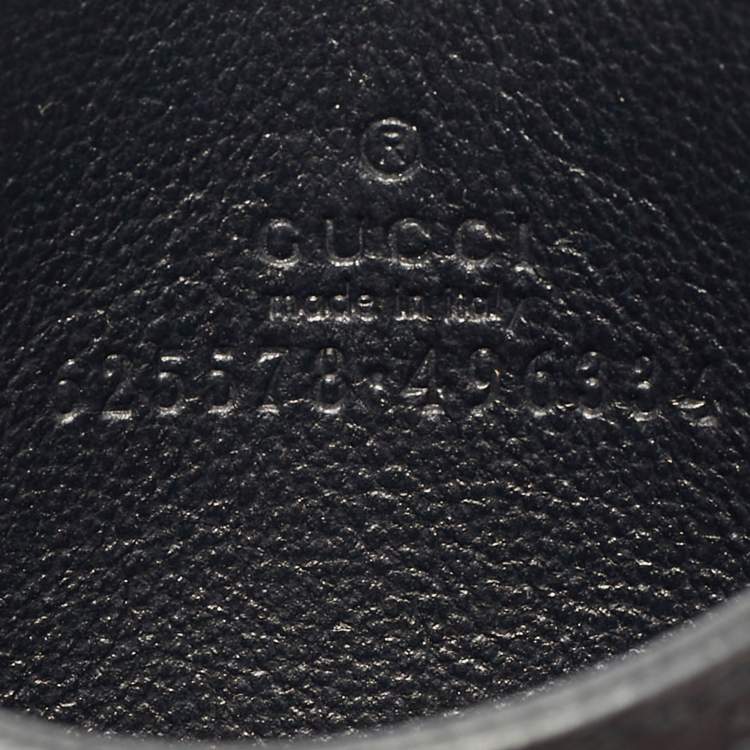 Pre Owned Gucci Black GG Nylon and Leather Off The Grid Card Case