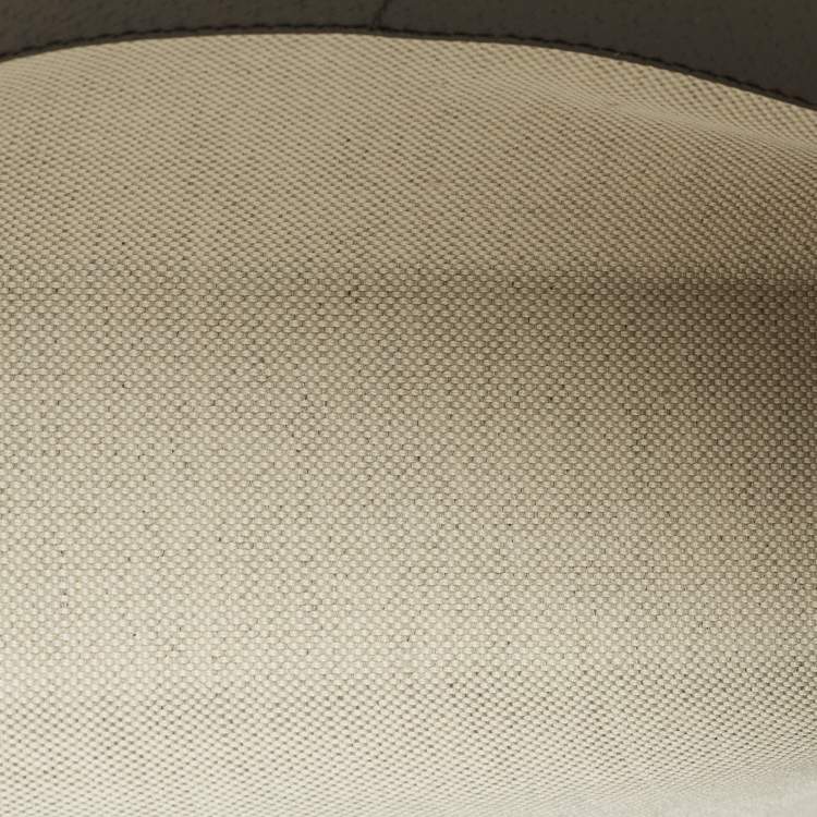 Pre Owned حقيبة صغيرة غوتشي جلد وكانفاس سوبر يم جي جي رمادي أوفيديا