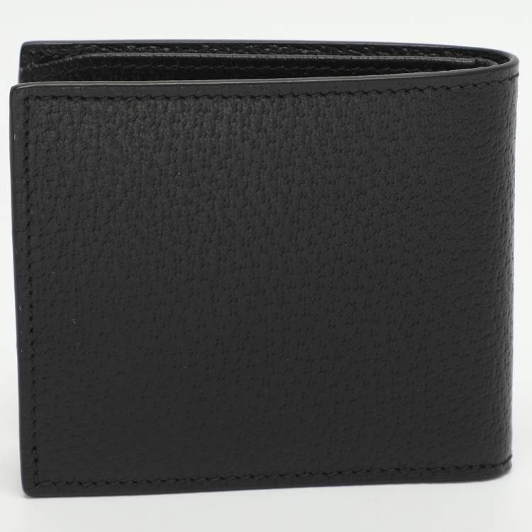Pre Owned Gucci GG Marmont Black Leather Bifold Wallet