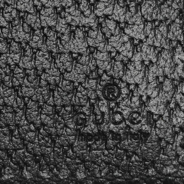 Pre Owned Gucci GG Marmont Black Leather Bifold Wallet