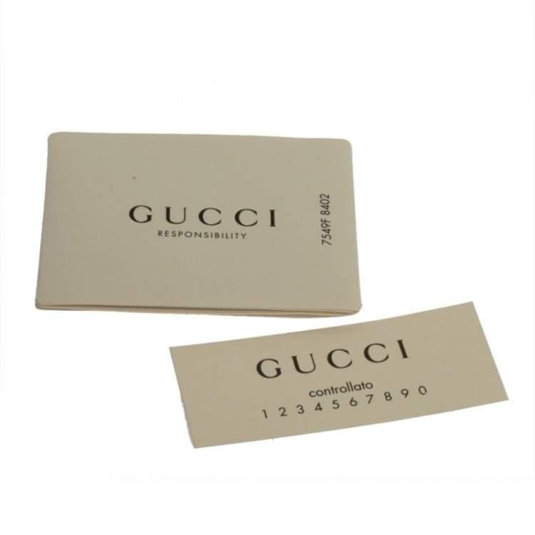 Pre Owned Gucci Brown Leather GG Marmont Long Bifold Wallet
