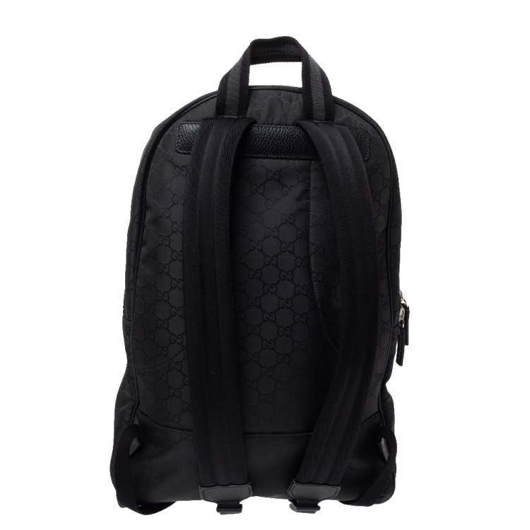 gucci black nylon backpack