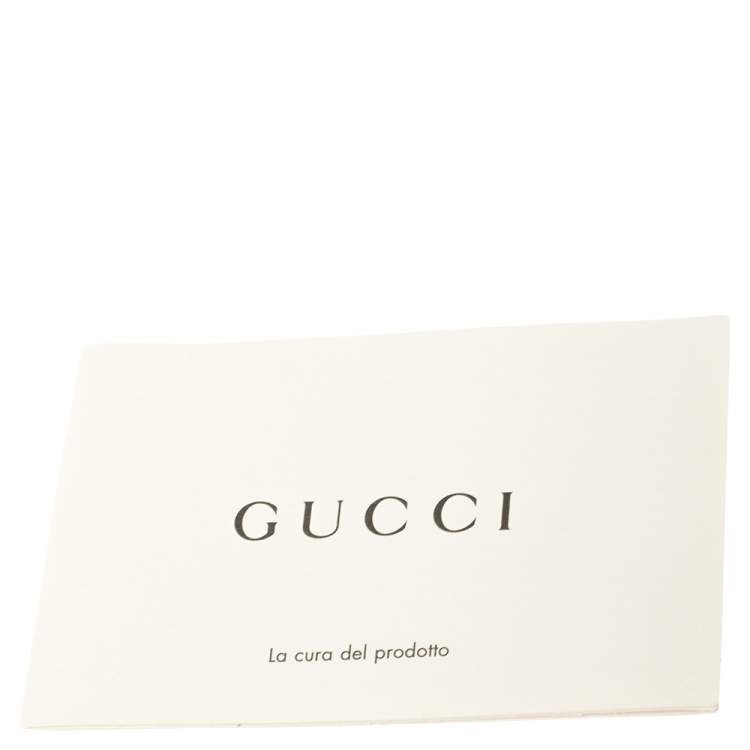 Pre Owned Gucci Blue GG Nylon and Leather Toiletry Pouch