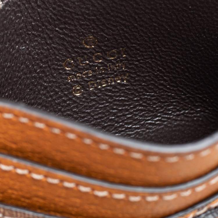مملوكة مسبقًا Gucci x Disney GG Supreme Monogram Canvas And Leather Mickey Mouse Card Holder