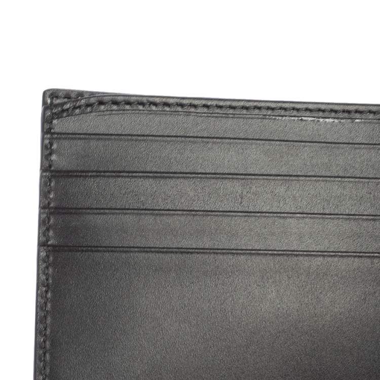 Pre Owned Gucci Multicolor Tiger Print GG Supreme Bifold Wallet