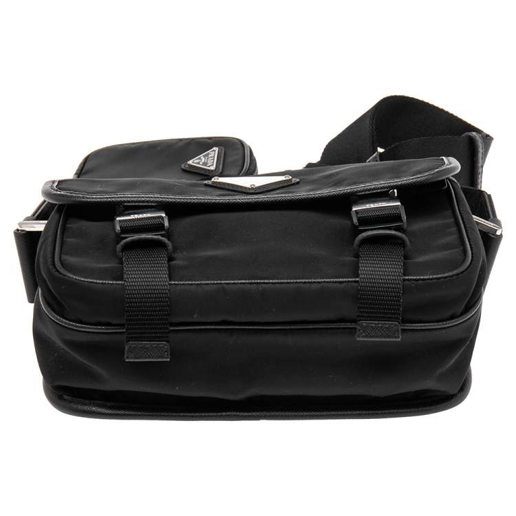 مملوكة مسبقًا Prada Black Nylon Messenger Bag