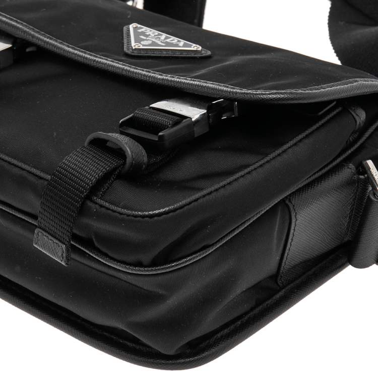 مملوكة مسبقًا Prada Black Nylon Messenger Bag