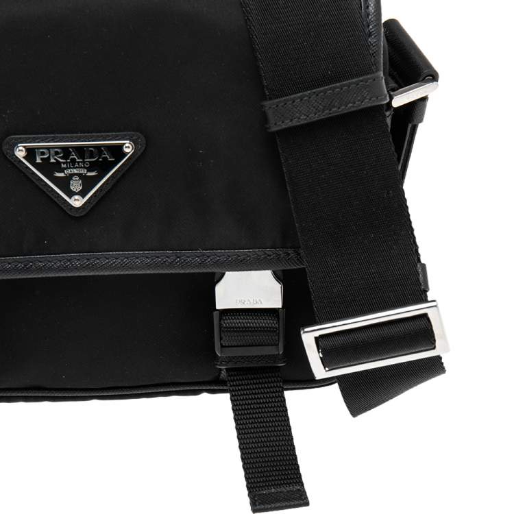 مملوكة مسبقًا Prada Black Nylon Messenger Bag
