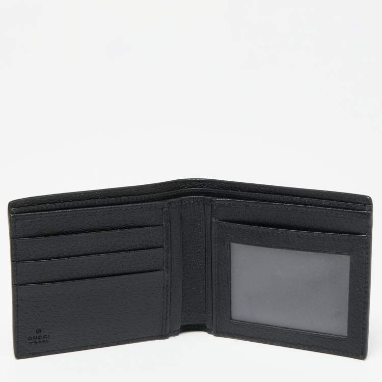 Gucci - GG Leather Bi-Fold Wallet - Mens - Black