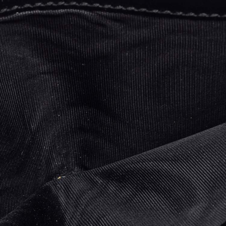 Pre Owned Gucci Black GG Supreme Canvas Kingsnake Bifold Wallet