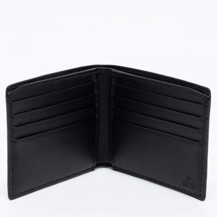 Gucci shops black canvas wallet