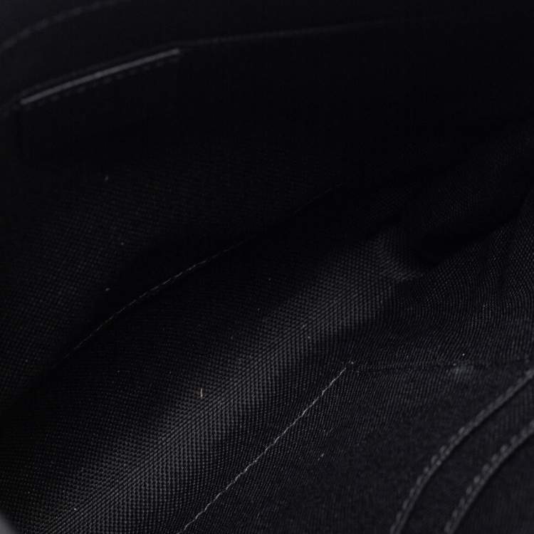 Pre Owned Gucci Black/Grey GG Supreme Messenger Bag