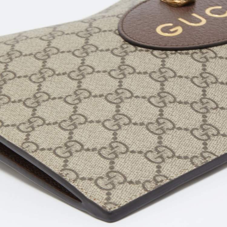 Pre Owned Gucci Beige GG Supreme Canvas Neo Vintage Pouch