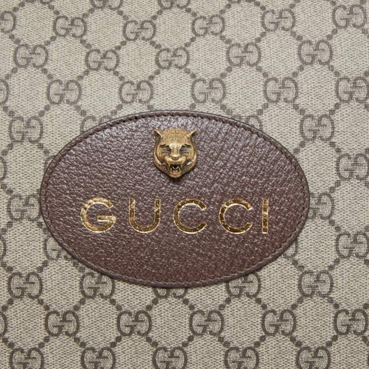 Pre Owned Gucci Beige GG Supreme Canvas Neo Vintage Pouch