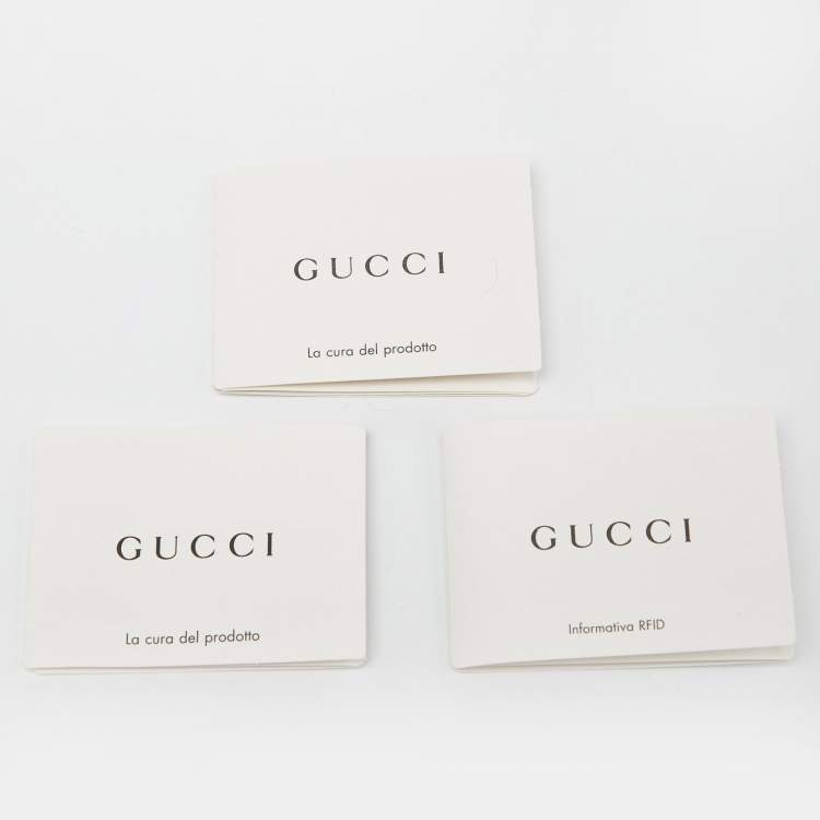 Pre Owned Gucci Beige GG Supreme Canvas and Leather Bifold Wallet