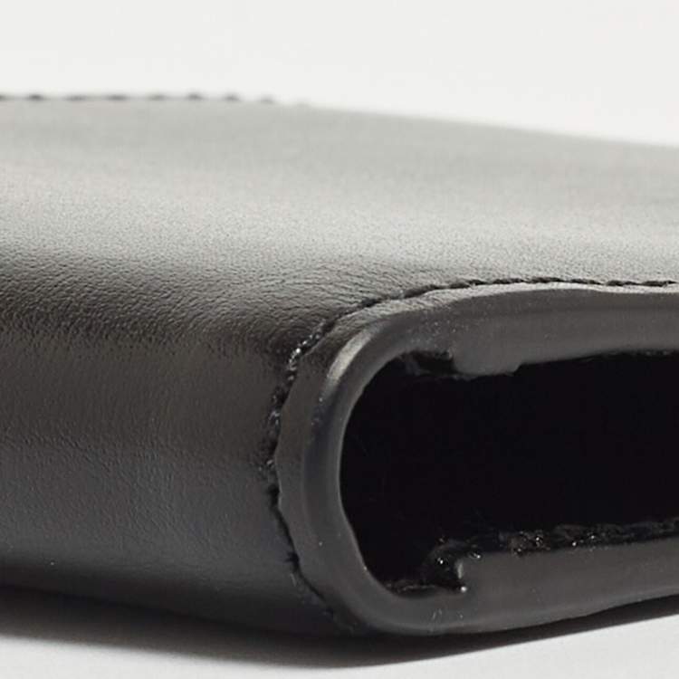 Pre Owned Gucci Black Leather GG Marmont Bifold Wallet