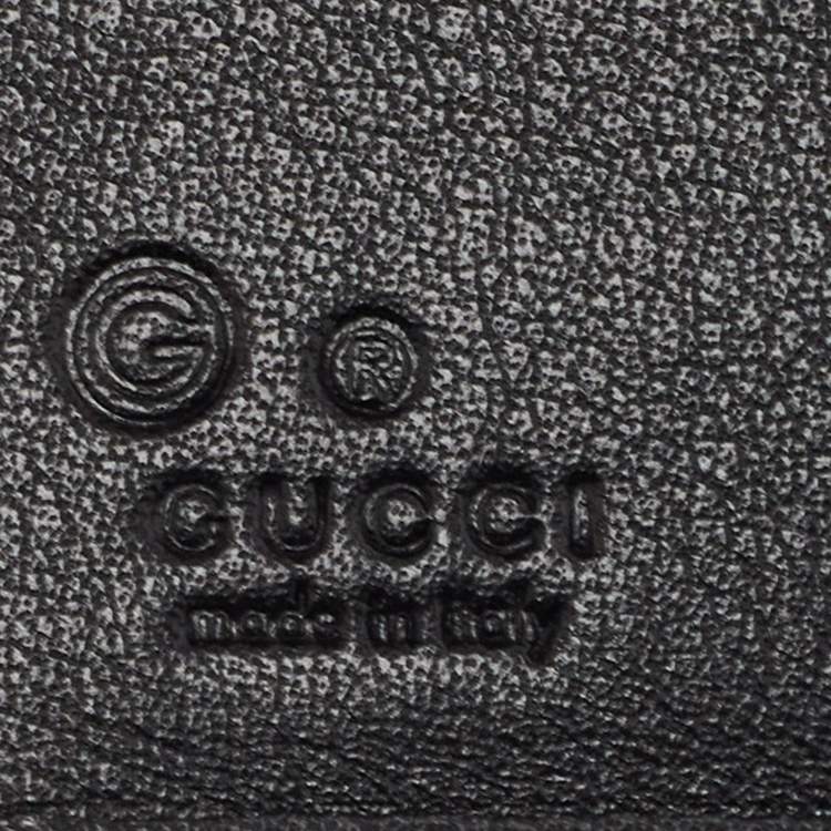 مملوكة مسبقًا Gucci Black Guccissima Leather Bifold Wallet