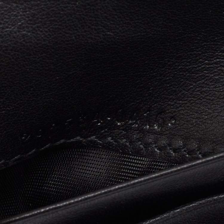 مملوكة مسبقًا Gucci Black Guccissima Leather Bifold Wallet