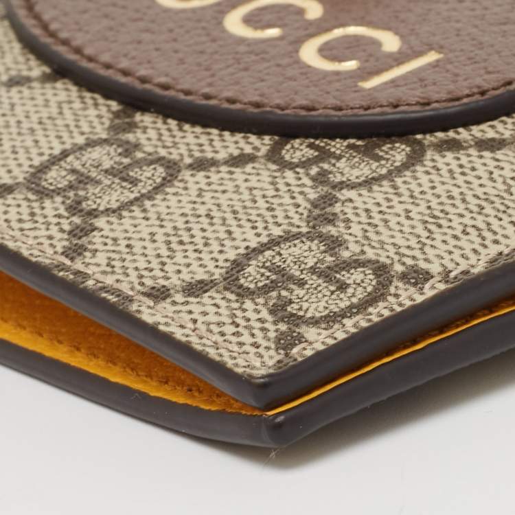 Pre Owned Gucci Beige GG Supreme Canvas Neo Vintage Bifold Wallet