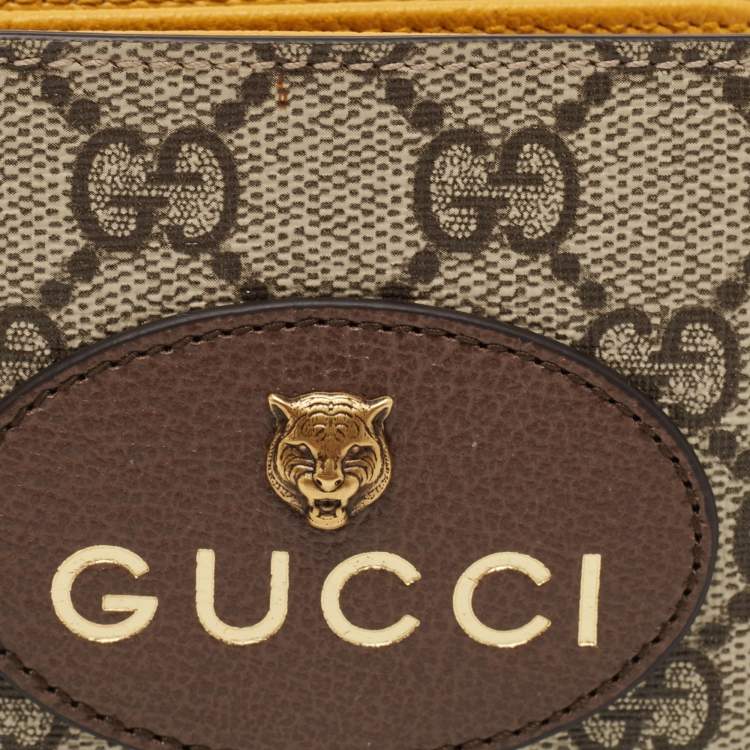 Pre Owned Gucci Beige GG Supreme Canvas Neo Vintage Bifold Wallet