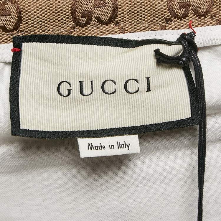 مملوكة مسبقًا Gucci Brown GG Canvas Track Pants L