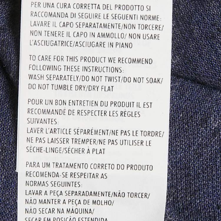 Pre Owned Gucci Blue Cotton Pique Slim Polo T-Shirt XXL