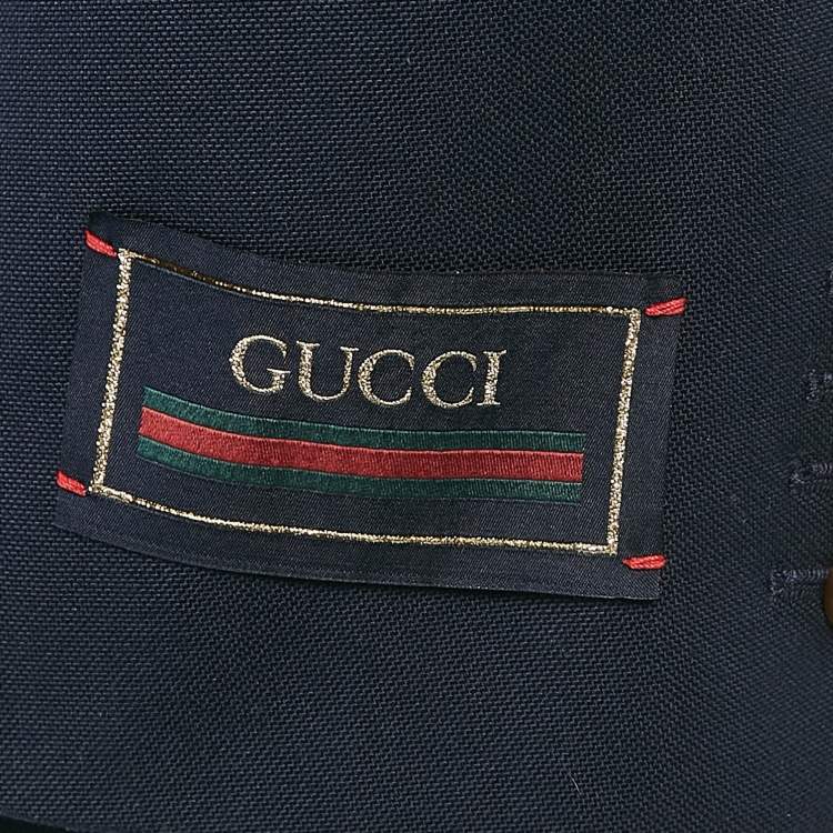 Pre Owned Gucci Navy Blue Cotton Single Breasted Caspian Tailored Blazer XXL