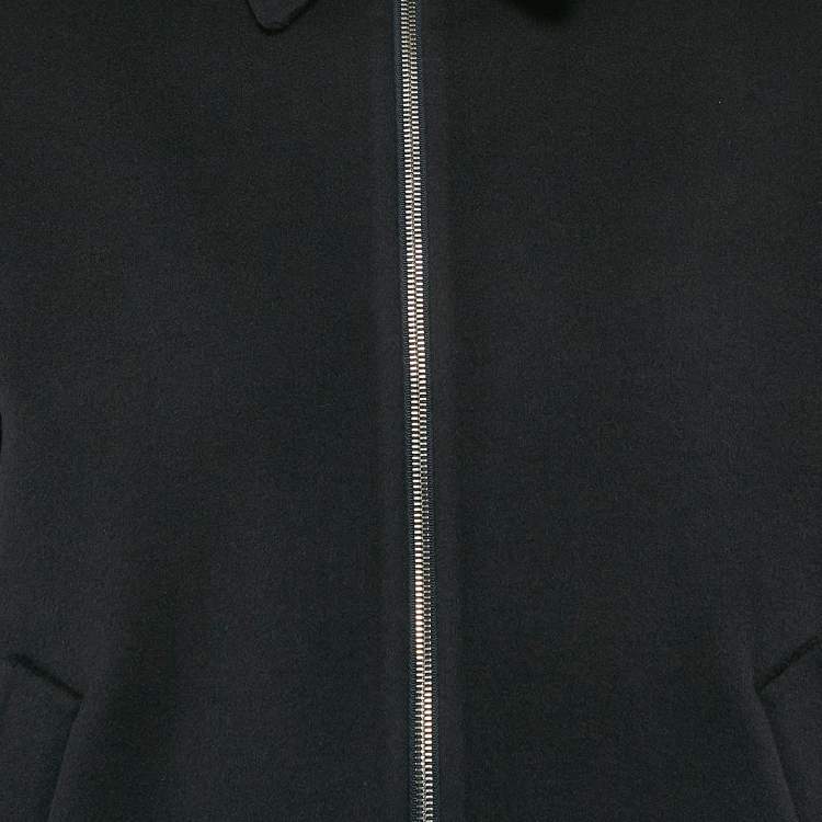 Pre Owned Gucci Navy Blue Wool Zip-Up Jacket M