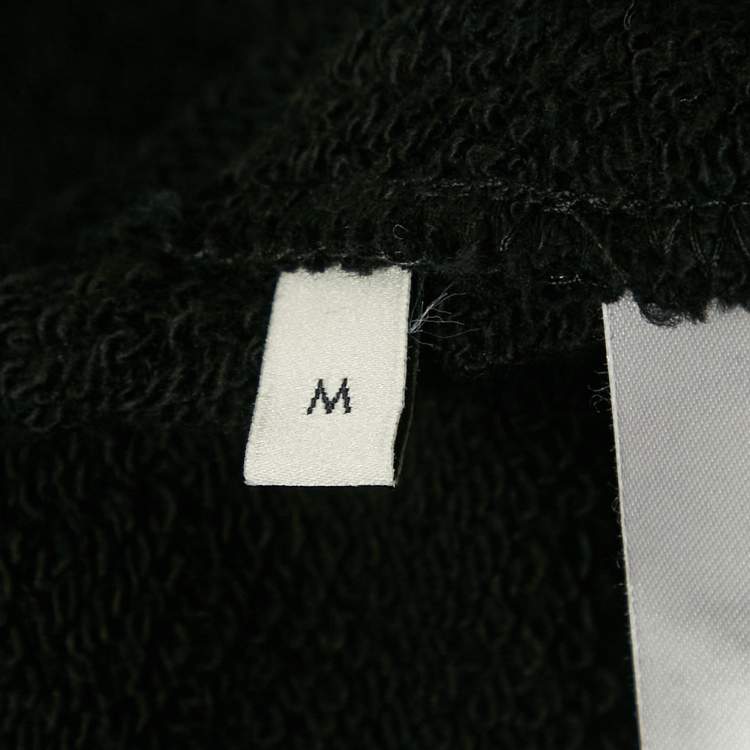 Pre Owned Gucci Black Star Print Cotton Hoodie M