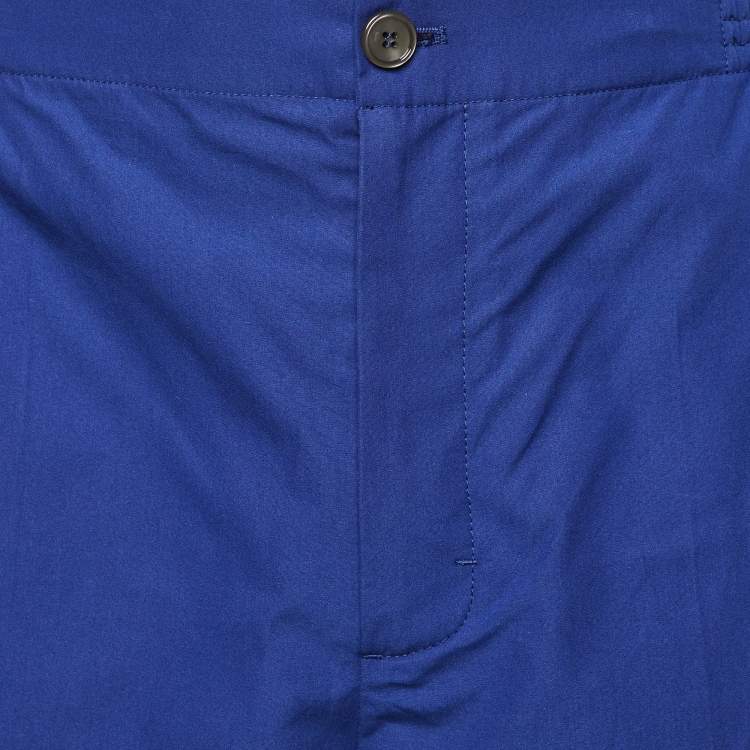 Pre Owned Gucci Blue Cotton Shorts M