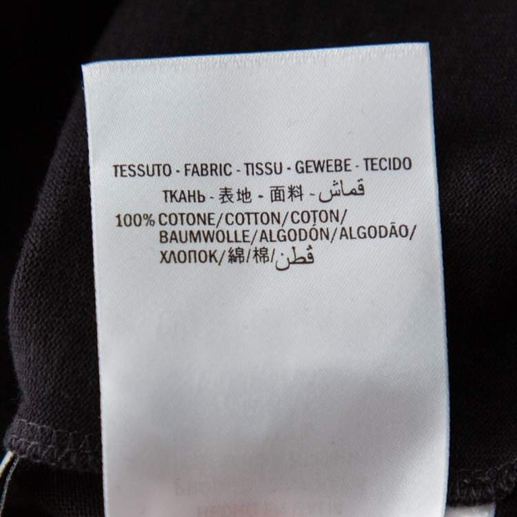 Pre Owned Gucci Black Cotton Strawberry Printed Oversized Crewneck T-Shirt XS