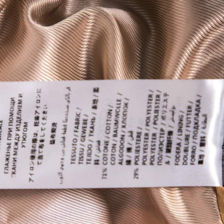Pre Owned Gucci Burgundy Logo Monogram Cotton Canvas Jacket S
