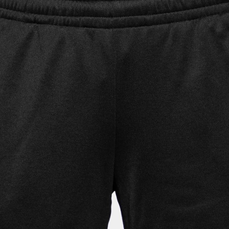 Pre Owned Gucci Black Jersey GG Supreme Trimmed Basketball Shorts XS