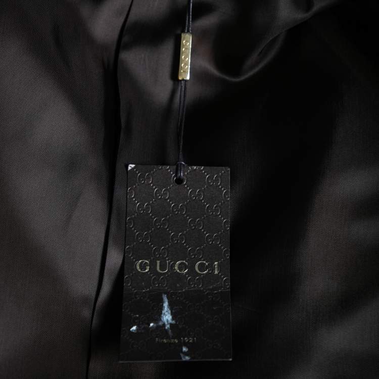 Pre Owned Gucci Brown Wool Single Breasted Blazer S