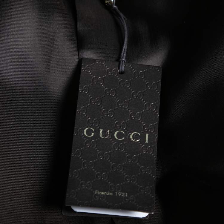 Pre Owned Gucci Brown Wool Single Breasted Blazer S